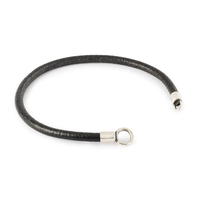 Black Onyx Leather Cord Bracelet