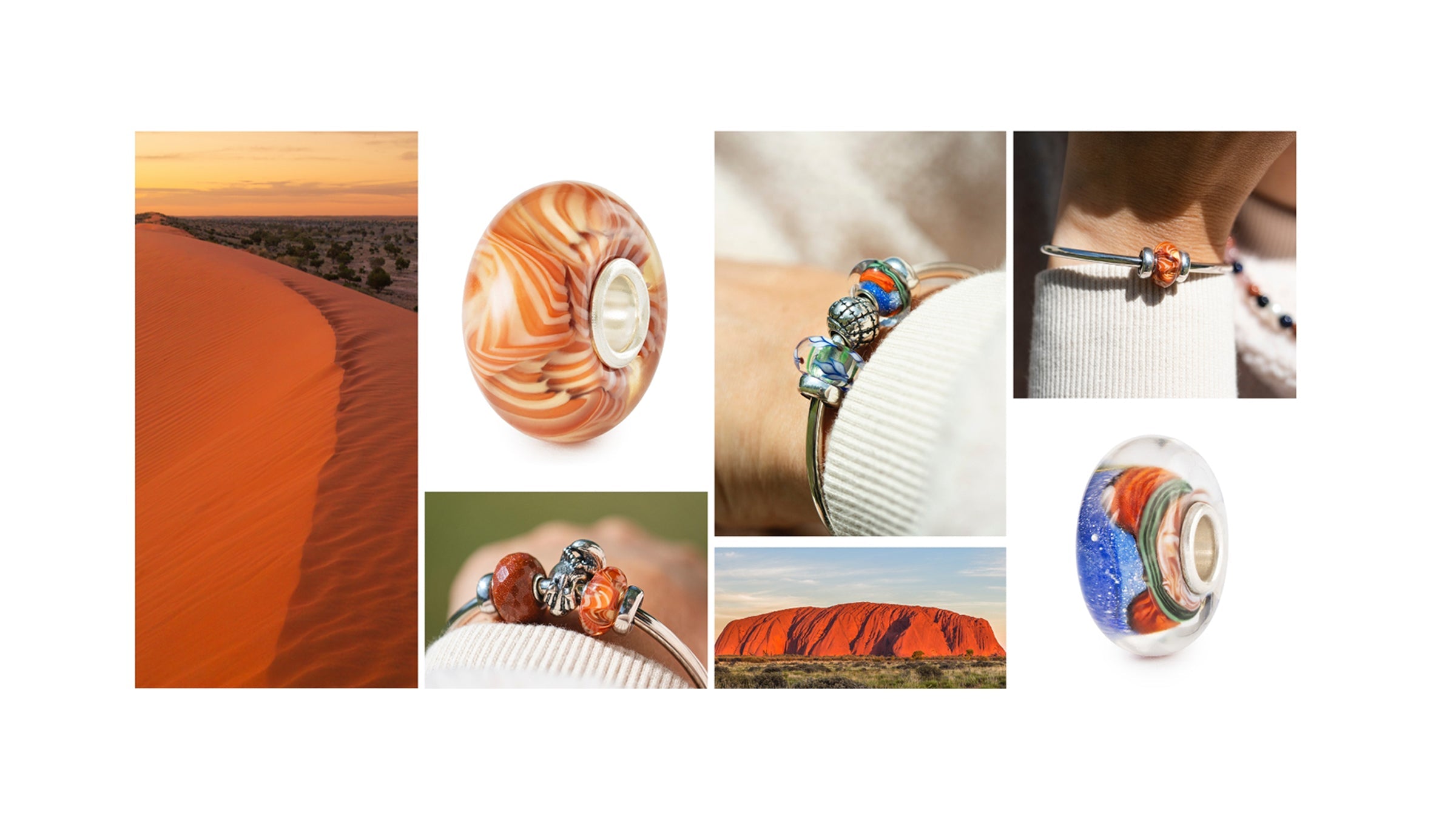 Collage with Australian beads