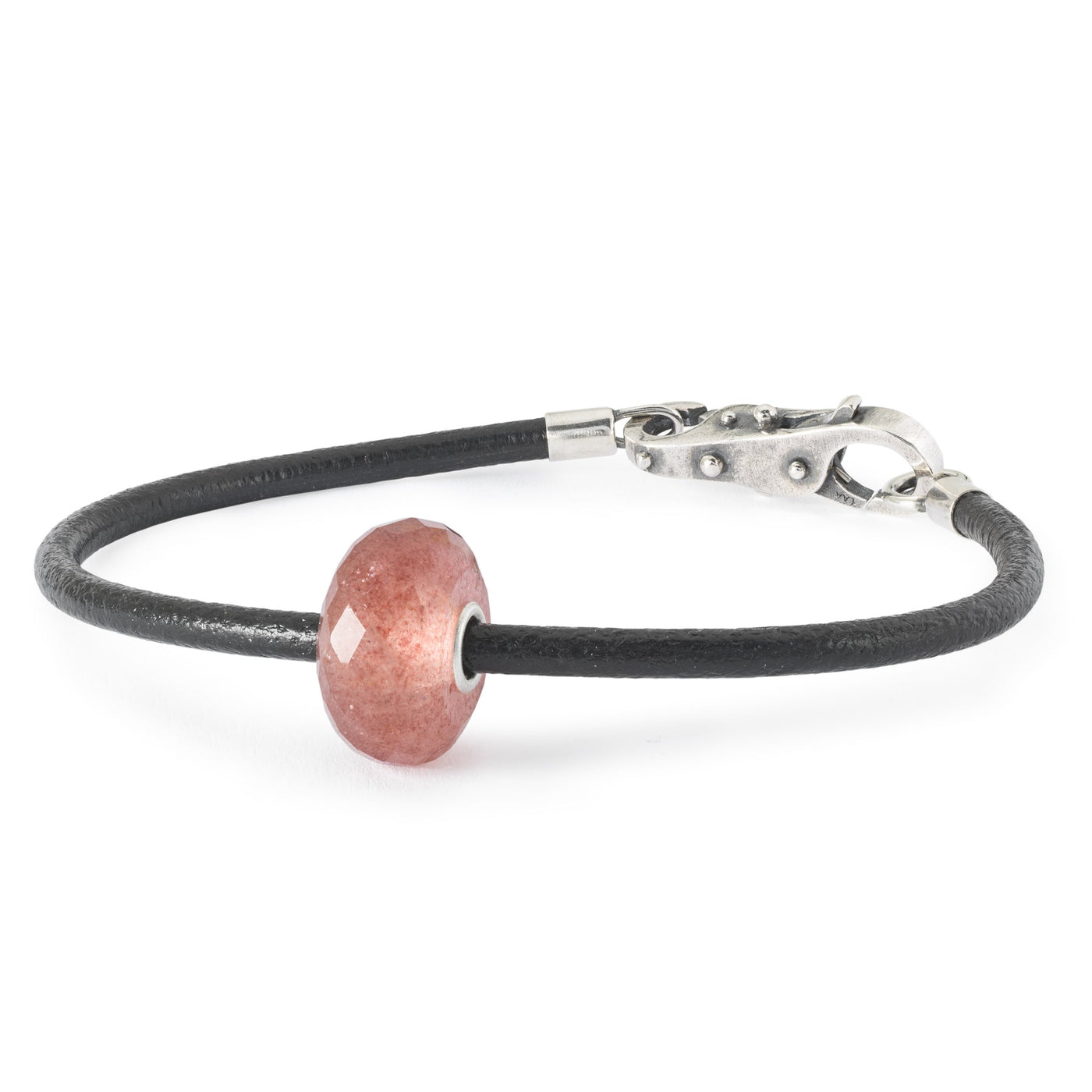 Strawberry Quartz Leather Cord Bracelet