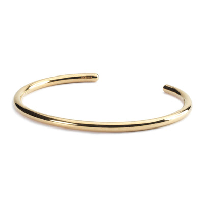 Gold Plated Bangle with 2 x Silver Spacers - Trollbeads Canada
