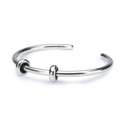 Sterling Silver Bangle with 2 x Silver Spacers - Trollbeads Canada