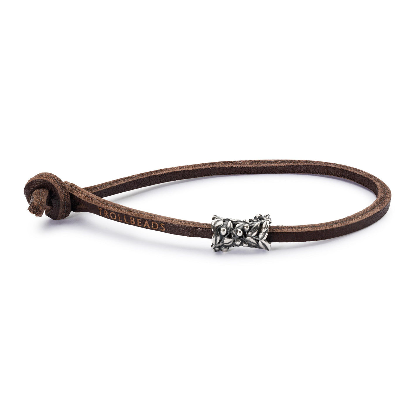 Single Leather Bracelet, Brown - Trollbeads Canada