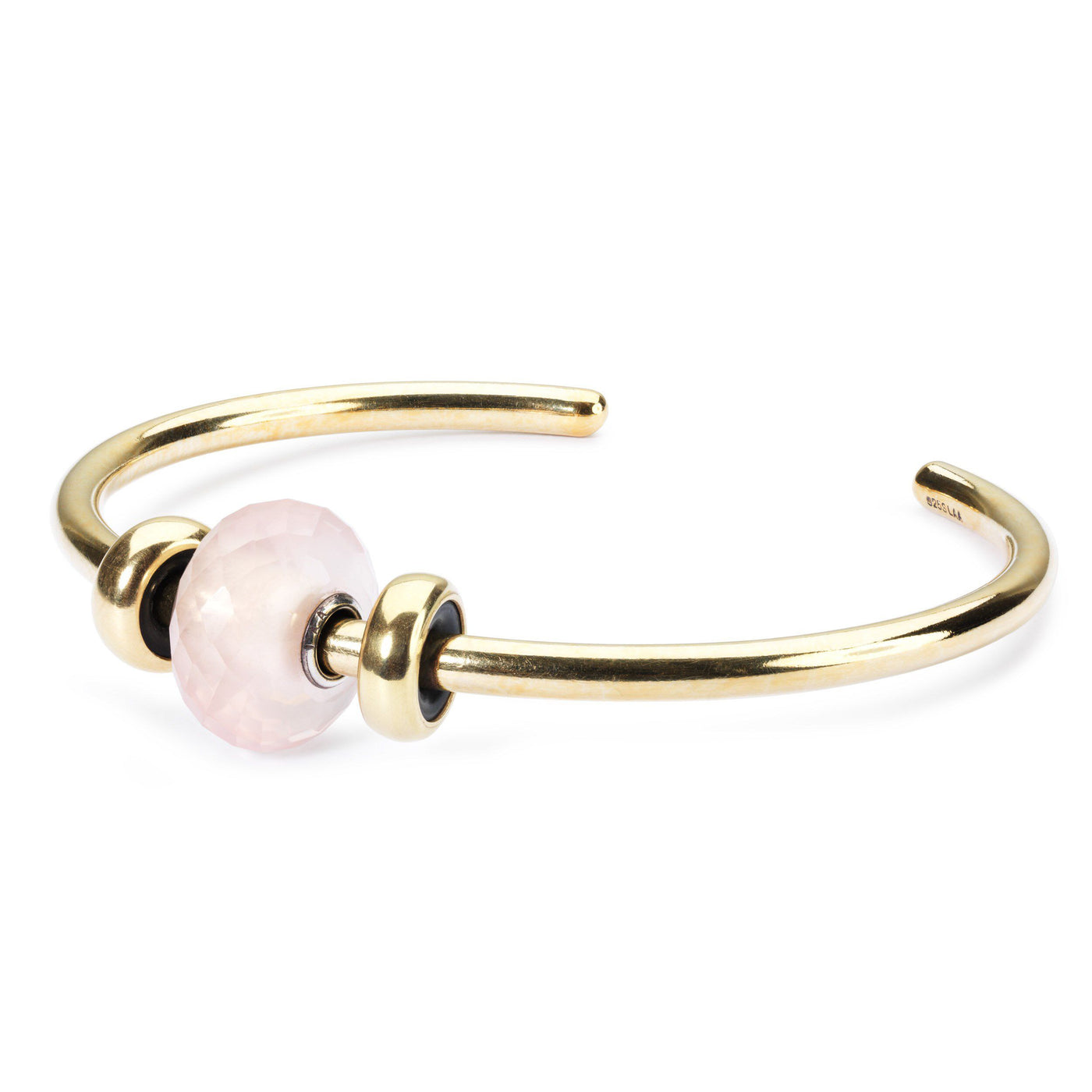 Gold Plated Bangle with 2 x Gold Spacers - Trollbeads Canada