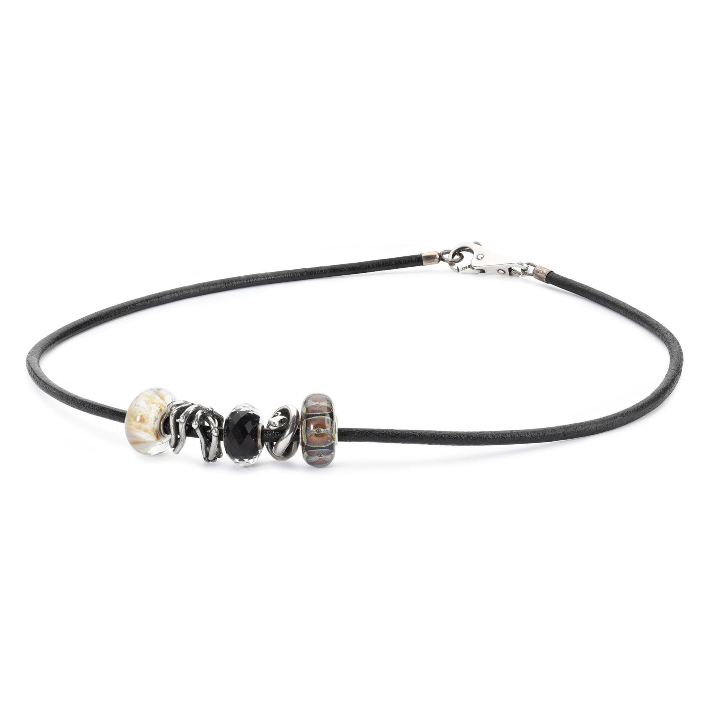 Leather Necklace Black - Trollbeads Canada