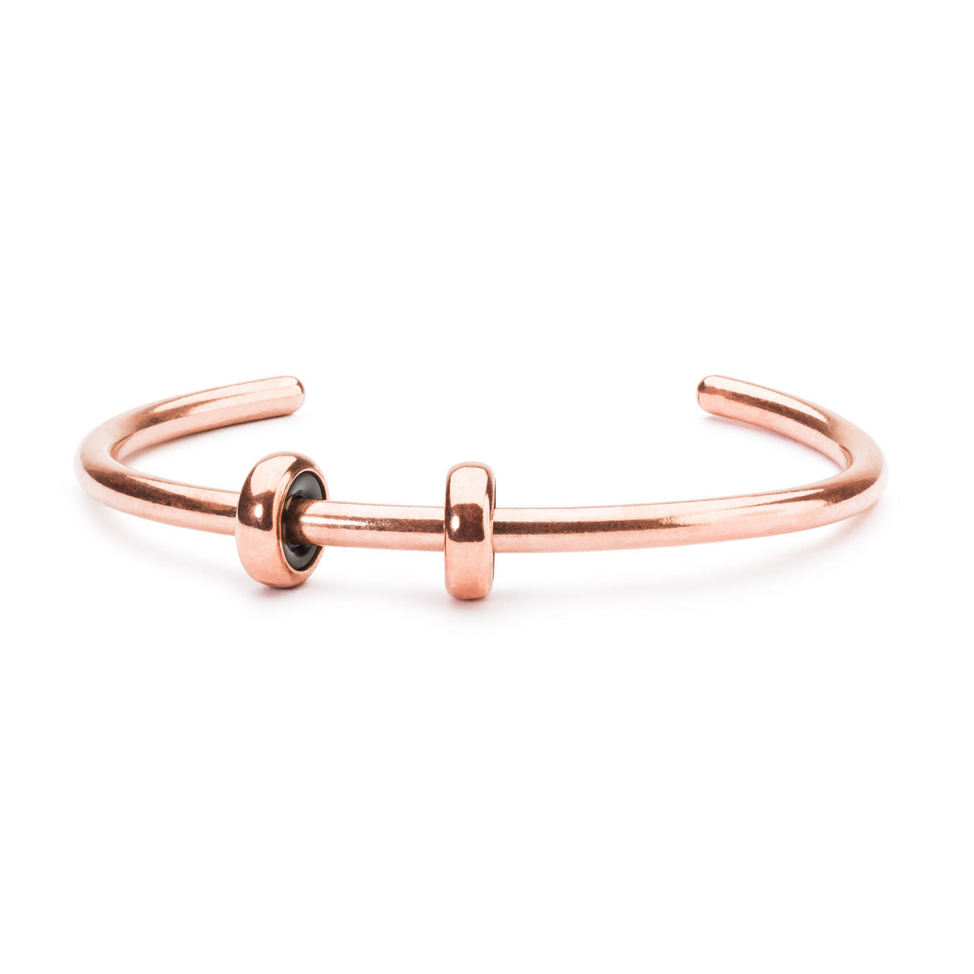 Copper Bangle with 2 x Copper Spacers - Trollbeads Canada