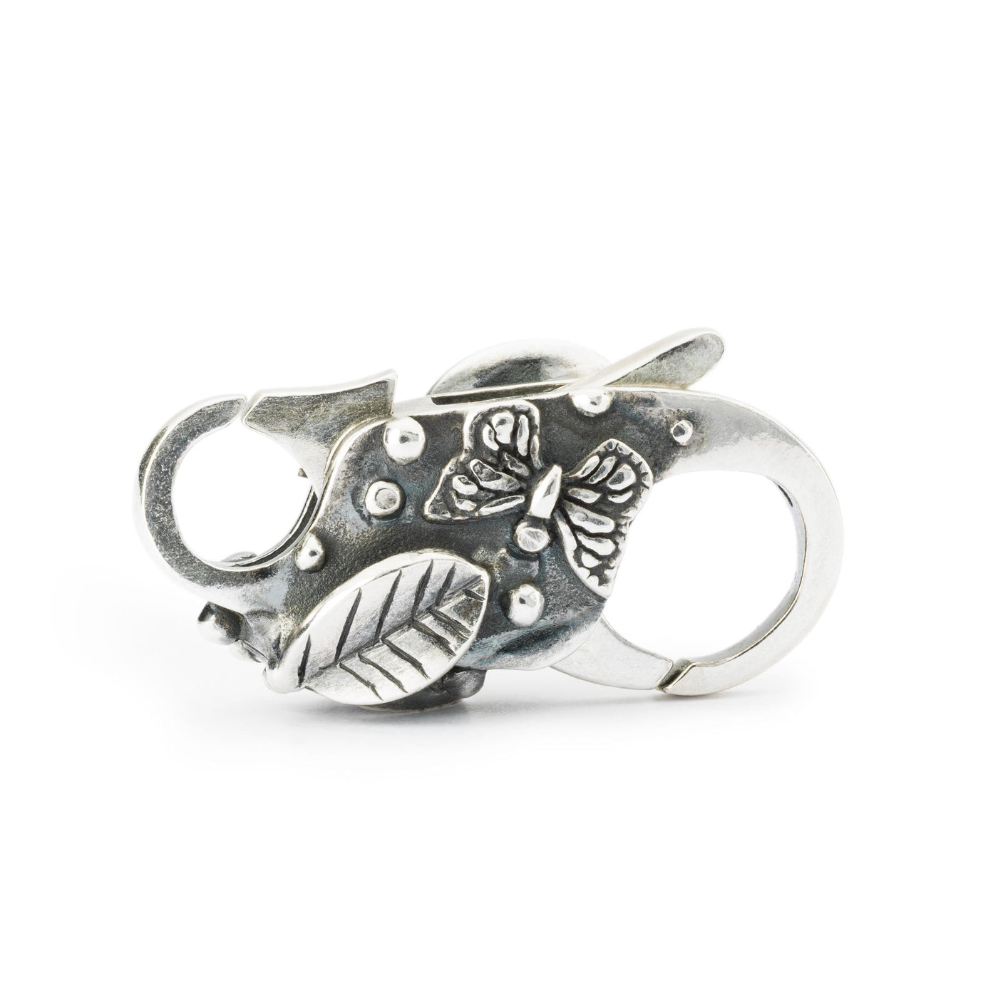 butterfly garden jewellery clasp in silver.