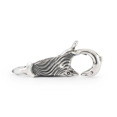 Dolphins fun silver jewellery clasp.