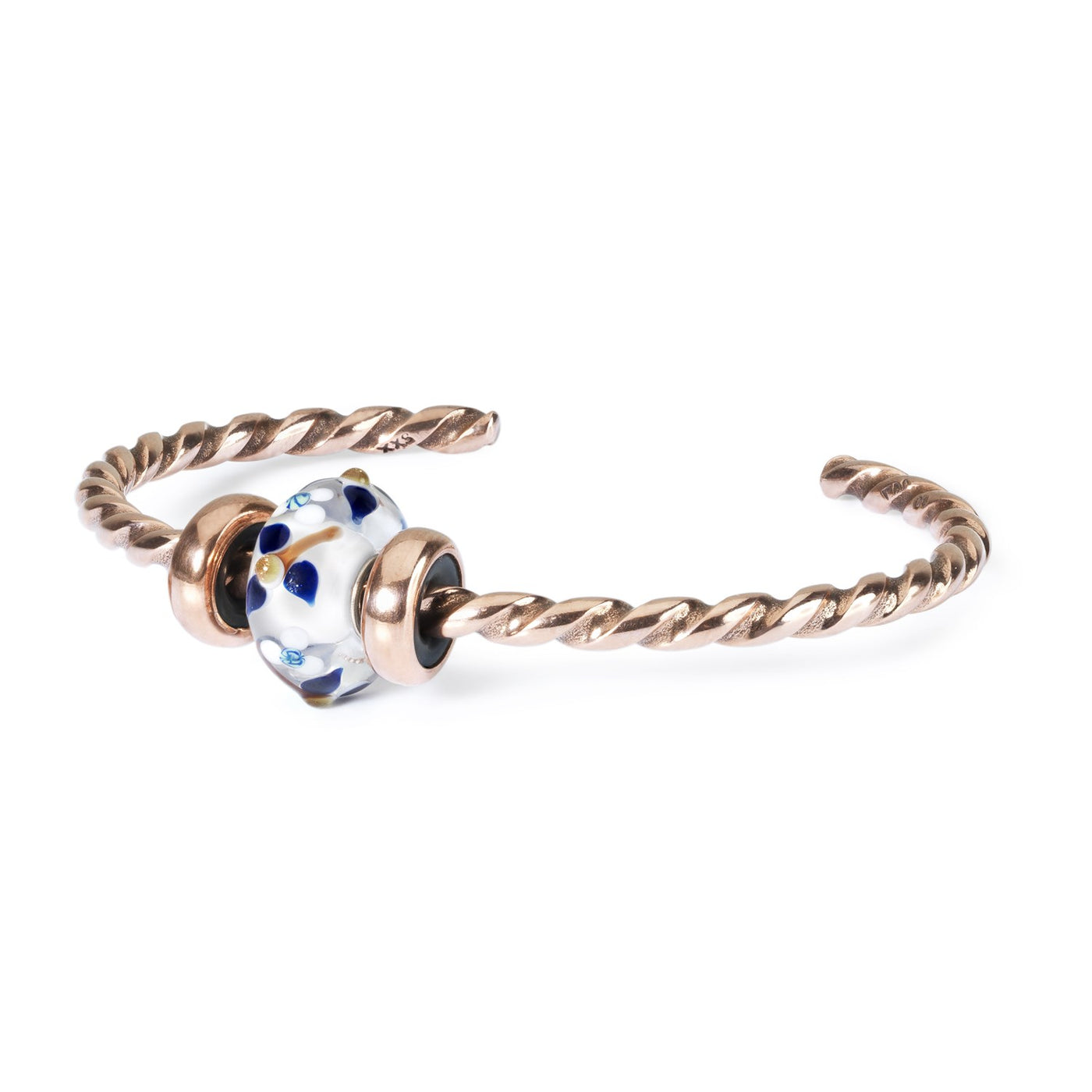 Summer Blossom Twisted Copper Bangle