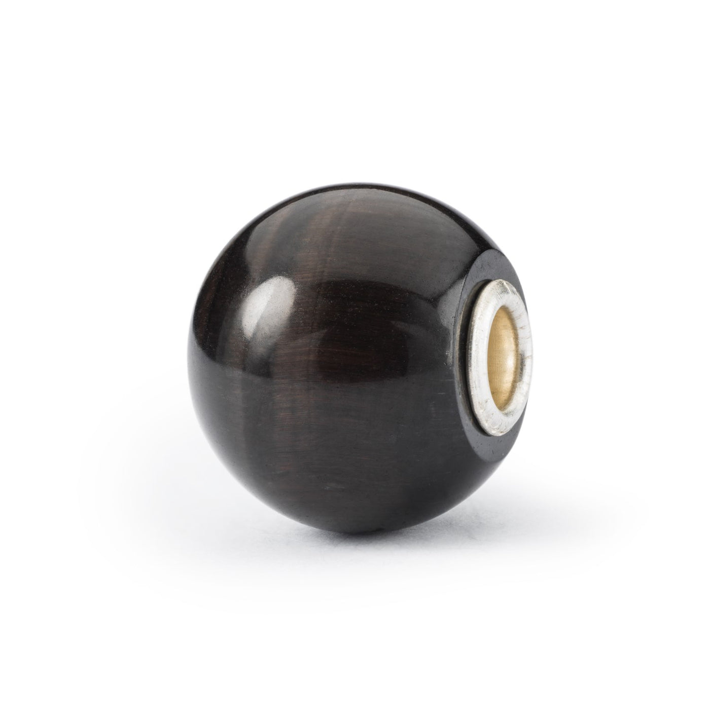 Round Black Cat's Eye jewellery bead