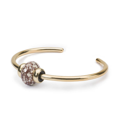 Gold Bangle with Angel Wing Alunite - Trollbeads Canada