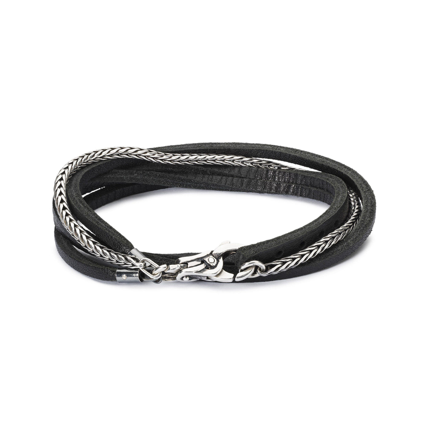 Silver & Leather Bracelet - Trollbeads Canada